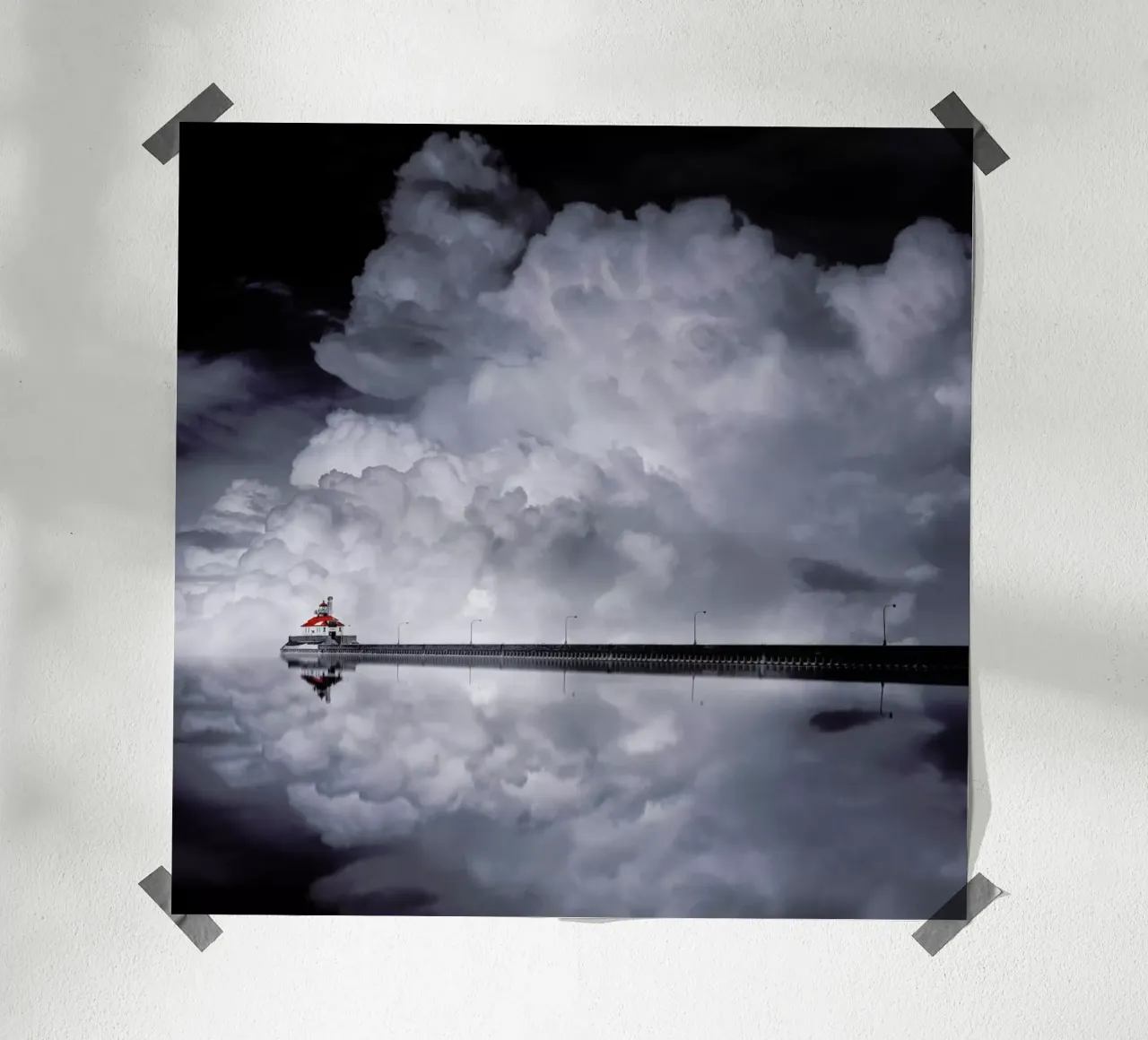 Cloud Desending - Like He carta hahnemühle da Pictufy