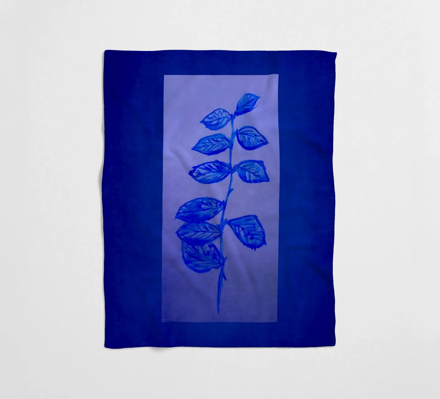 Blu e blu coperta in pile da Teresa André