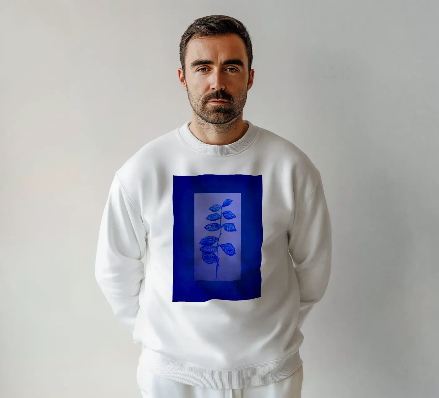 Blue and blue felpa da Teresa André