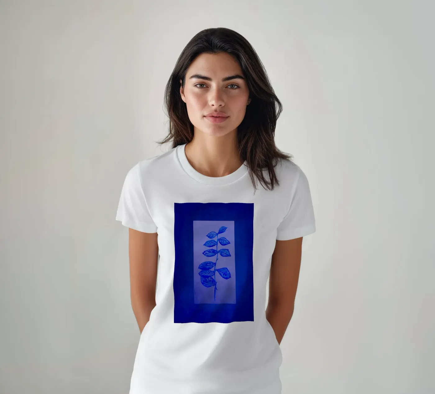 Blu e blu t-shirt da Teresa André