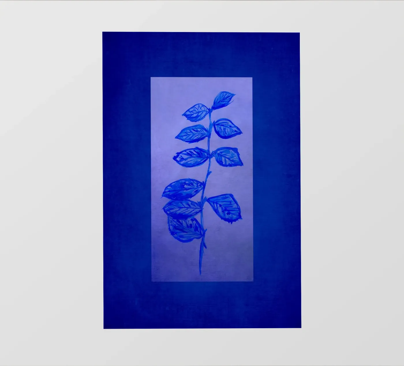 Blue and blue Backlit Folie von Teresa André