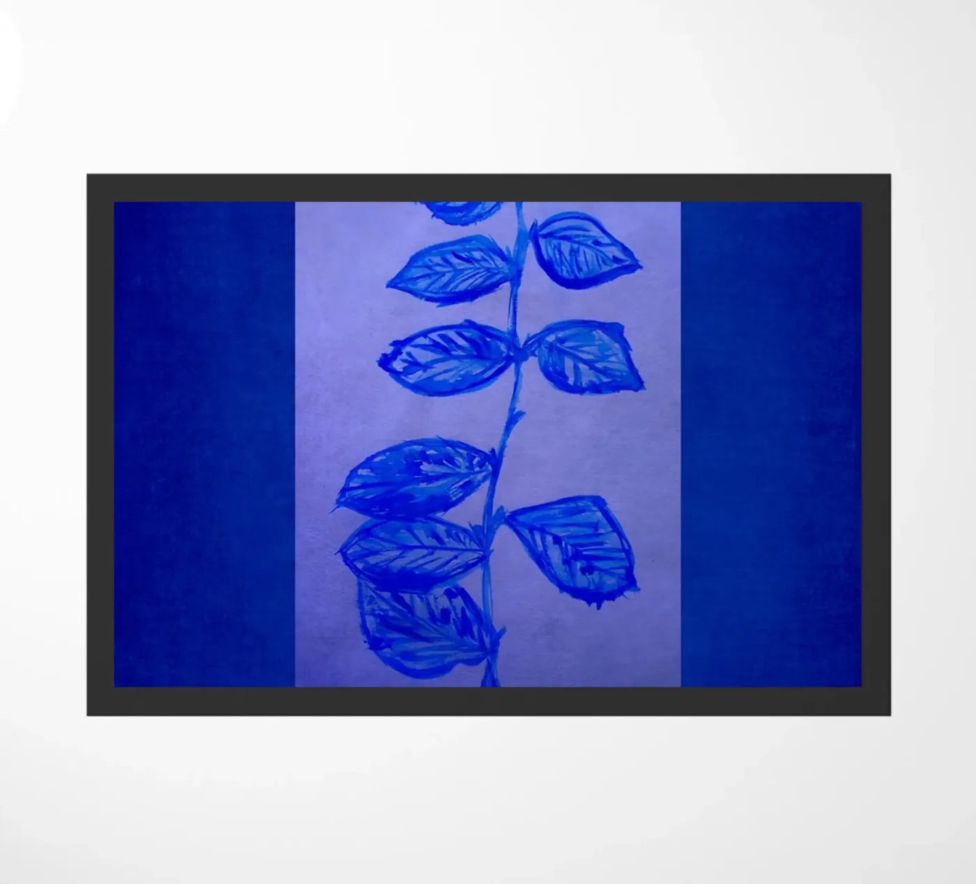 Blue and blue paillasson de Teresa André