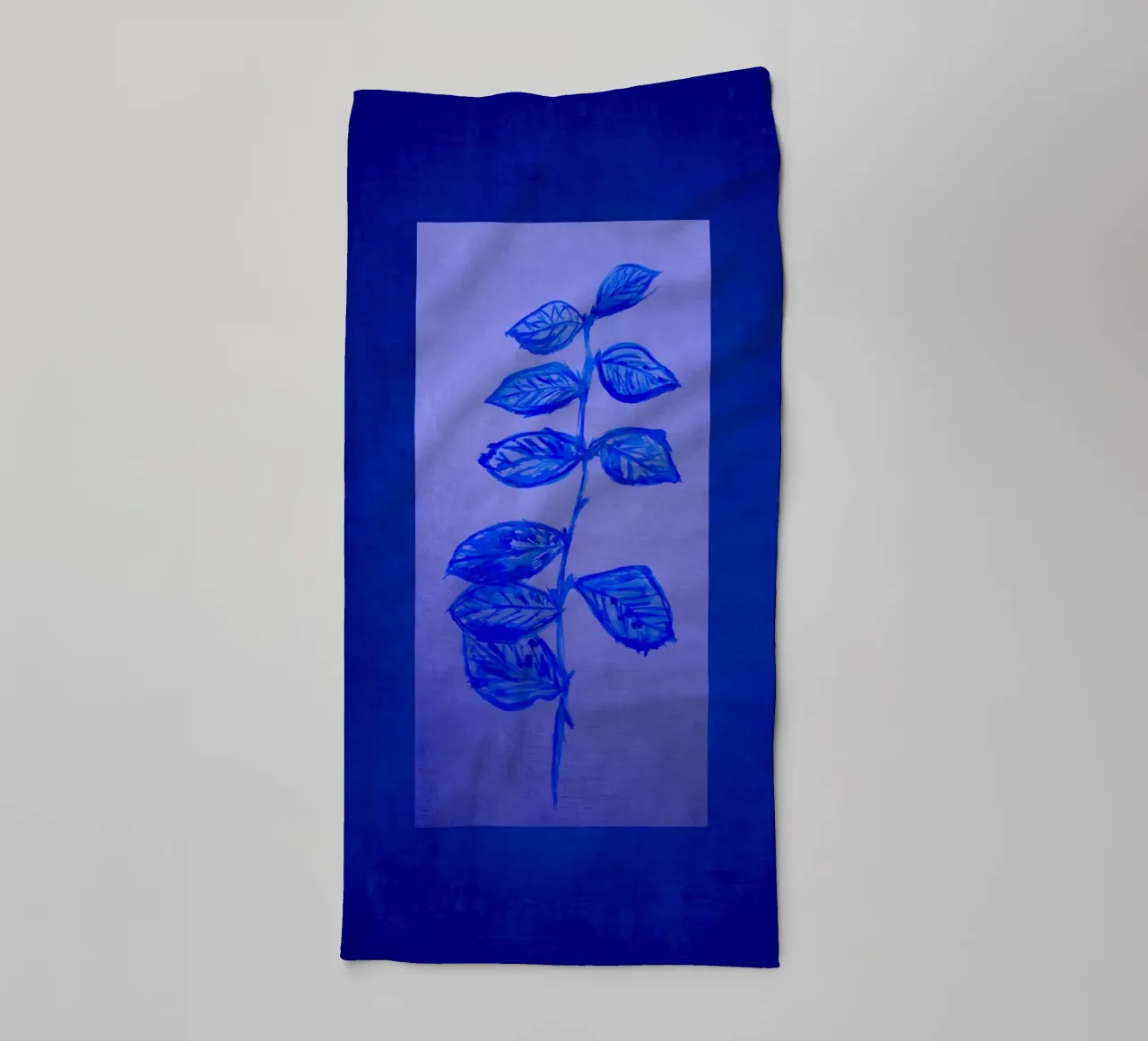 Blu e blu asciugamano da bagno da Teresa André