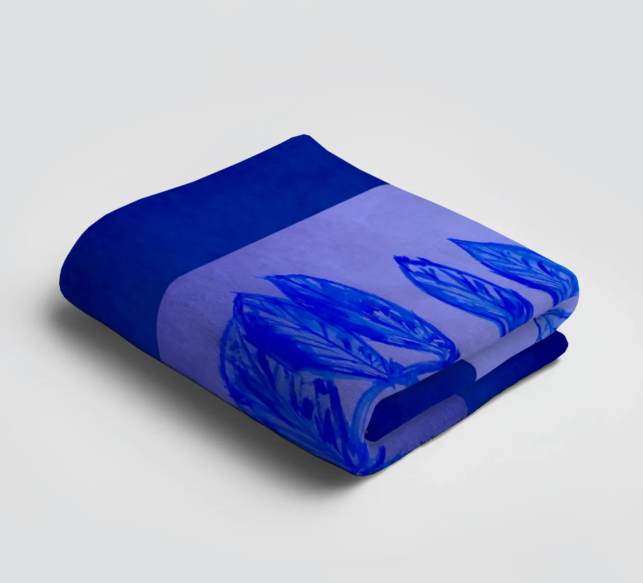 Blu e blu asciugamano da bagno da Teresa André