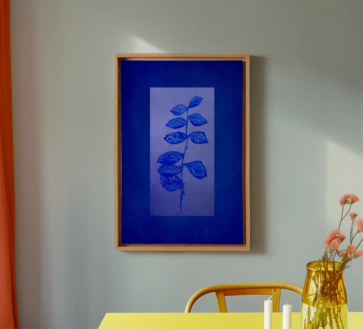 Blu e blu tela da Teresa André