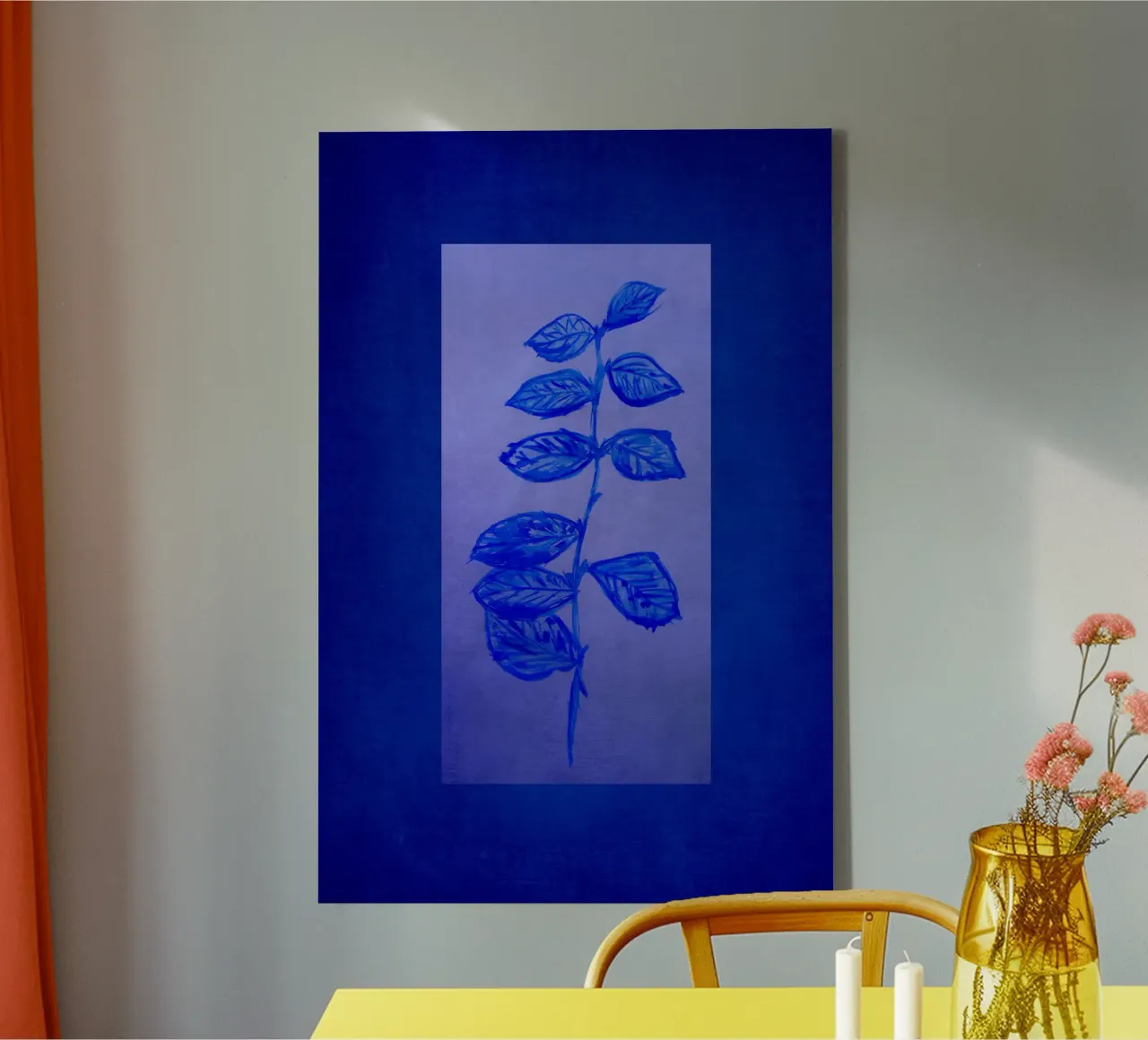 Blu e blu tela da Teresa André