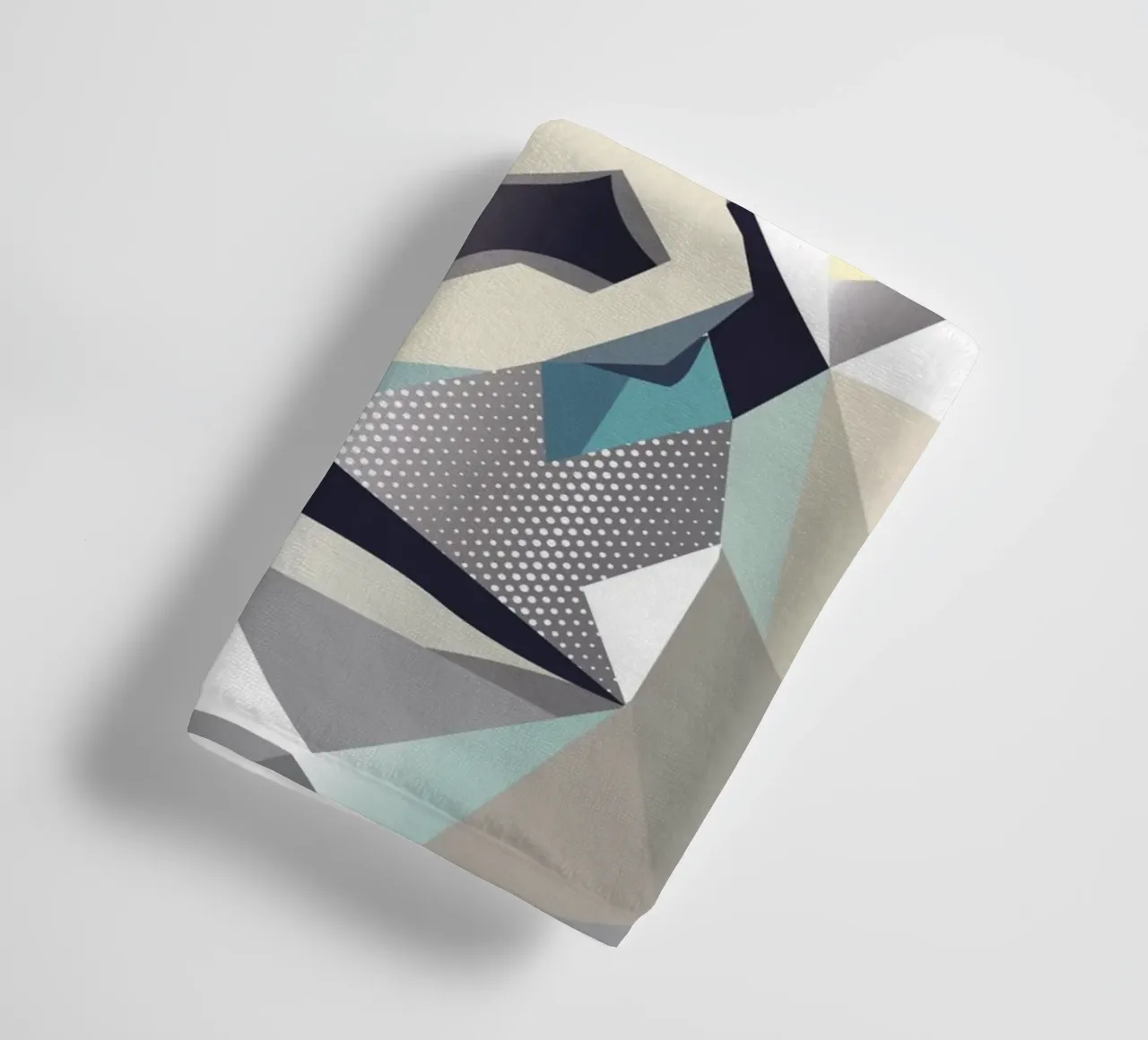 Force de gorille blanc en facettes géométriques serviette de bain de namosh