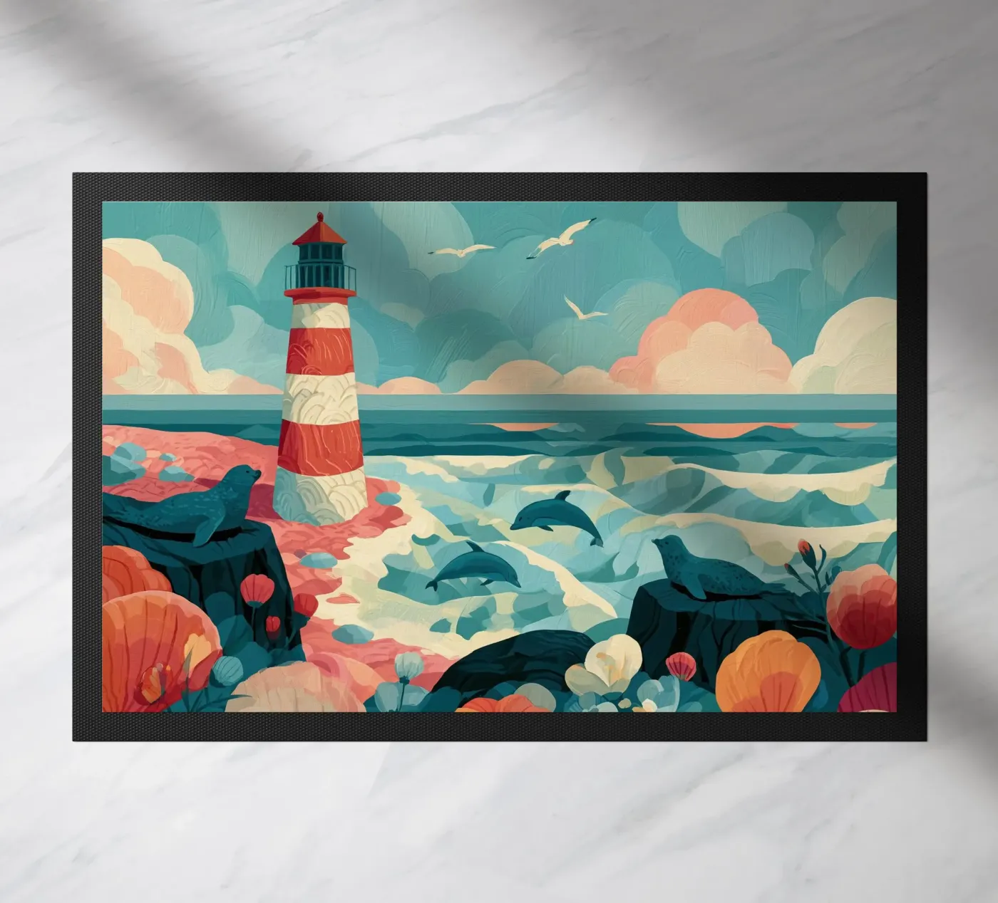 Lighthouse Lagoon deurmat van Kiki