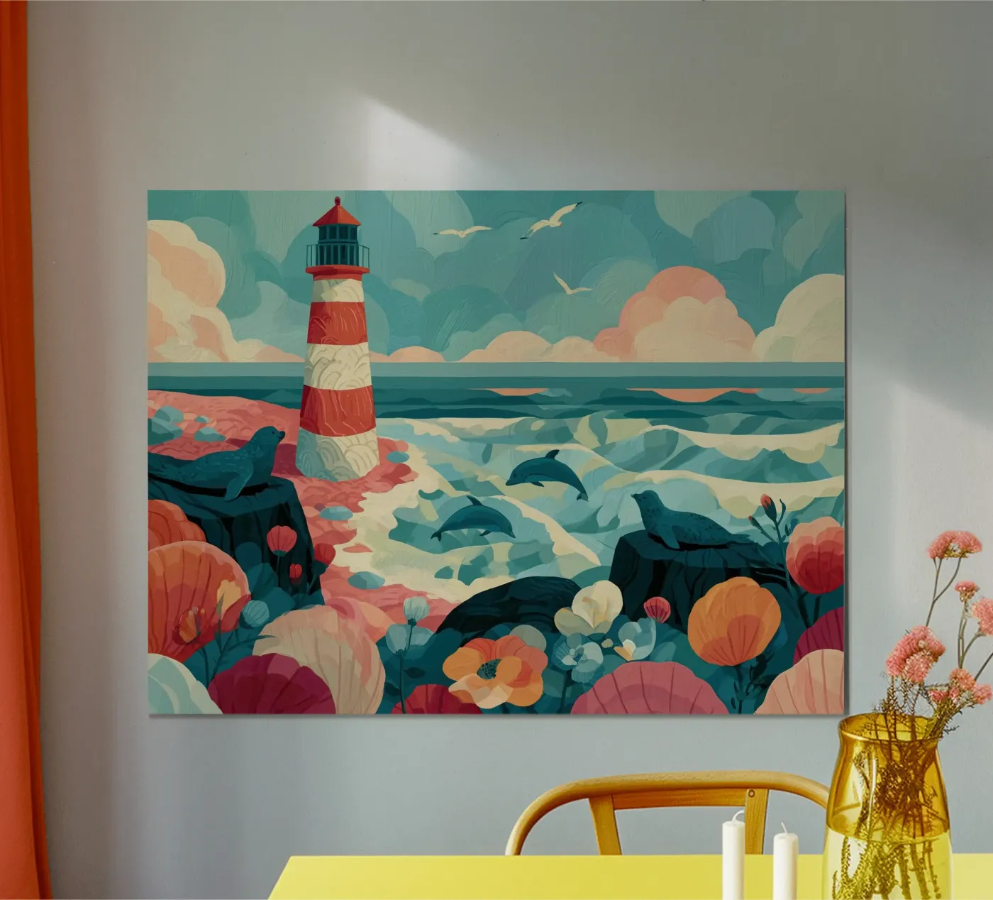 Lighthouse Lagoon poster by Kiki
