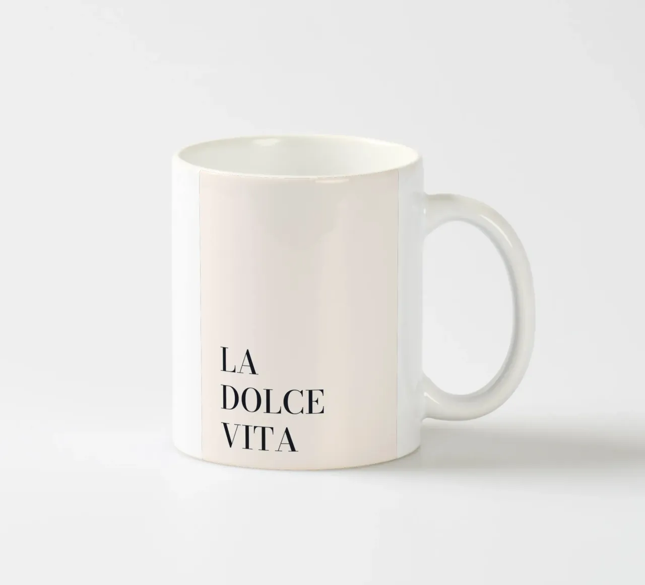 La Dolce Vita - Design tipografico minimalista tazza in ceramica da Whole©