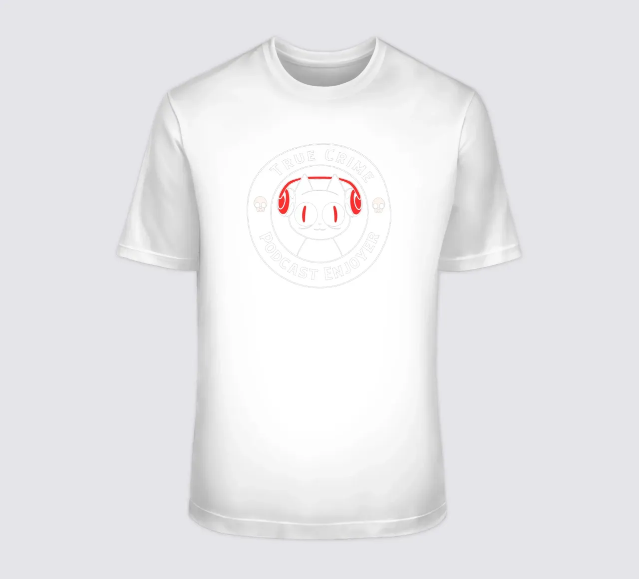 True Crime Podcast Listener Cat t-shirt da Tobe Fonseca