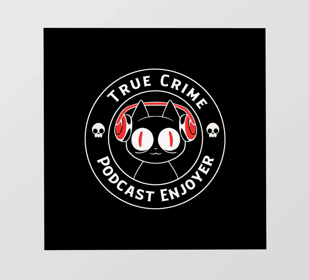 True Crime Podcast Listener Cat pellicola backlit da Tobe Fonseca
