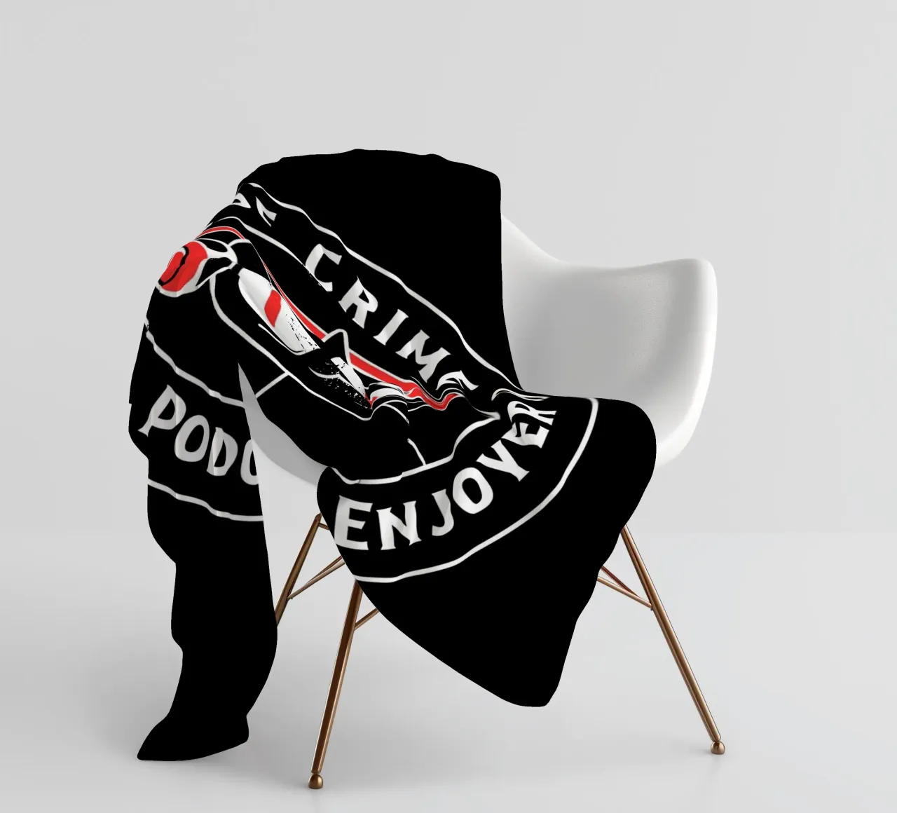 True Crime Podcast Listener Cat coperta in pile da Tobe Fonseca