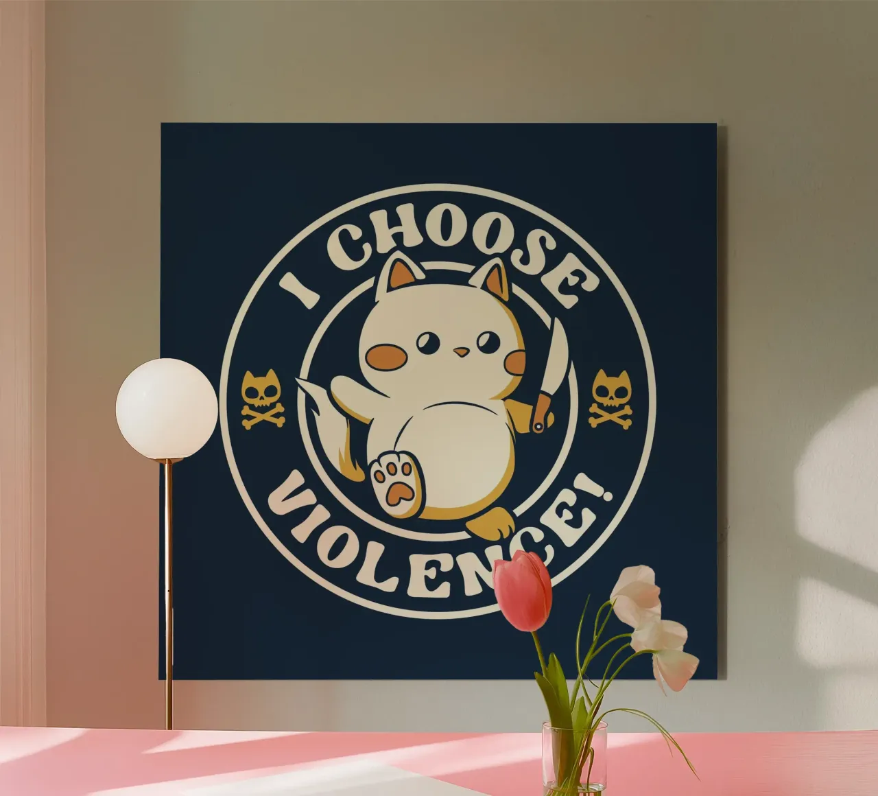 I Choose Violence Cat pannello forex da Tobe Fonseca