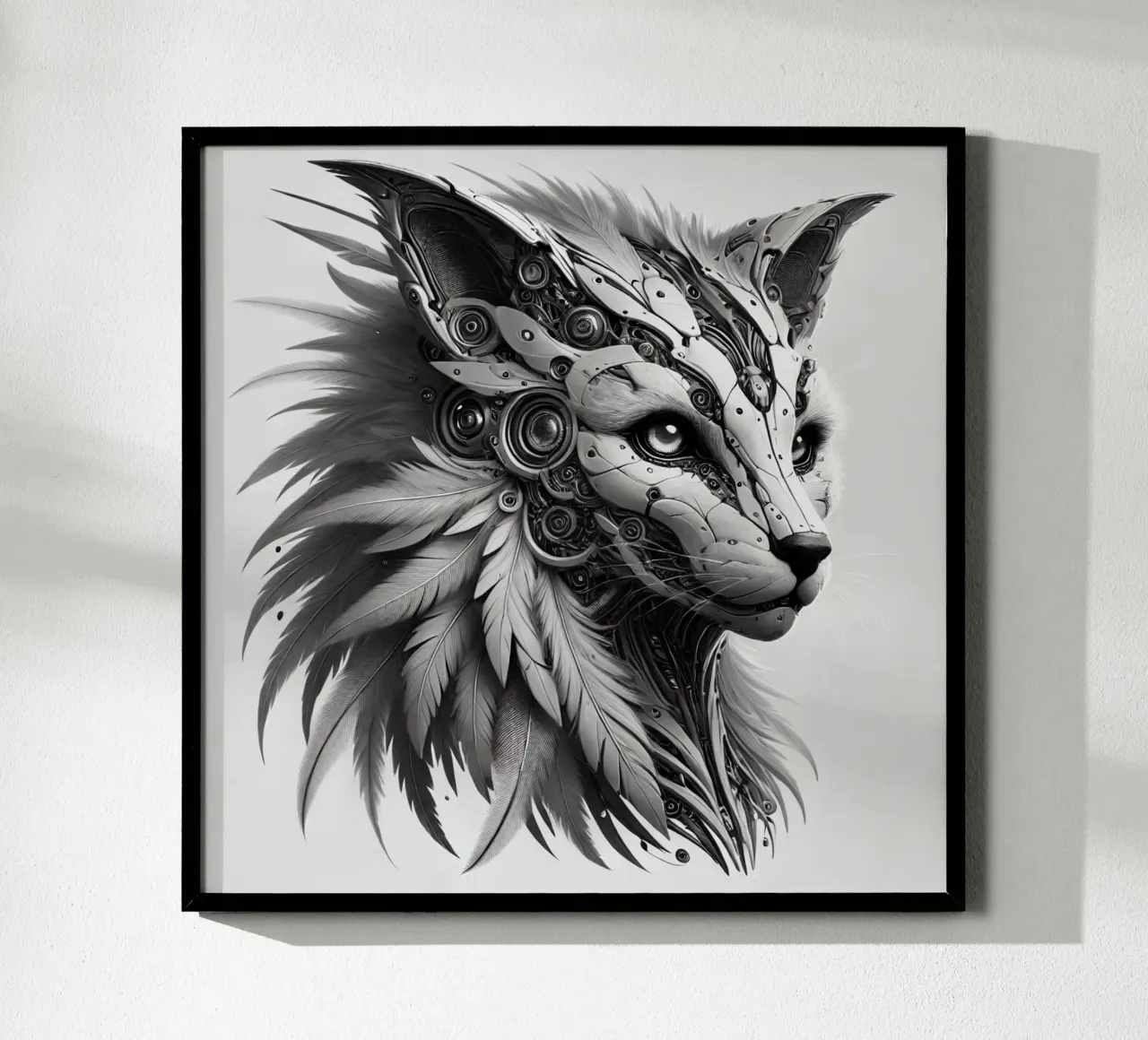 AnimAIe nb1 poster with wooden frame by SwenIA design