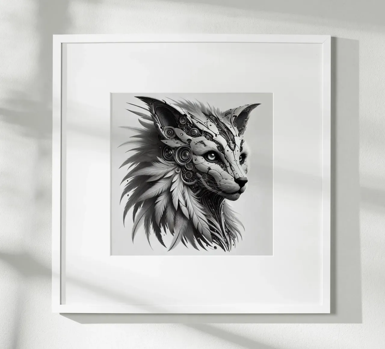 AnimAIe nb1 poster with wooden frame by SwenIA design