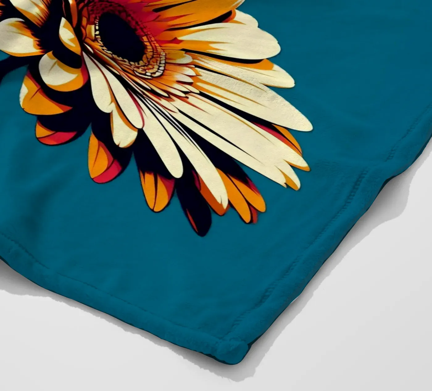 Gerbera Fleecedecke von Digital Naive