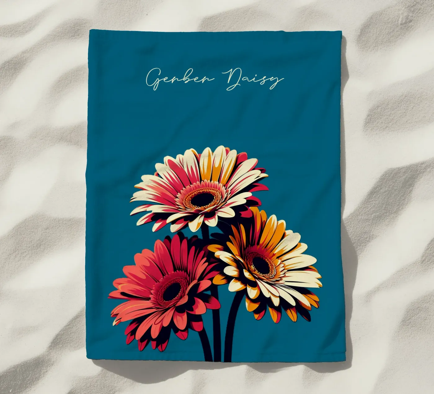Gerbera serviette de plage de Digital Naive