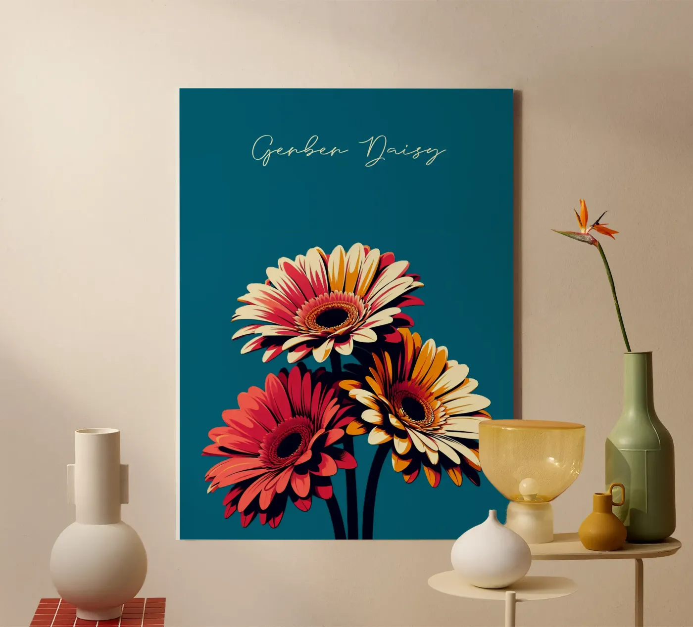 Gerbera tela da Digital Naive