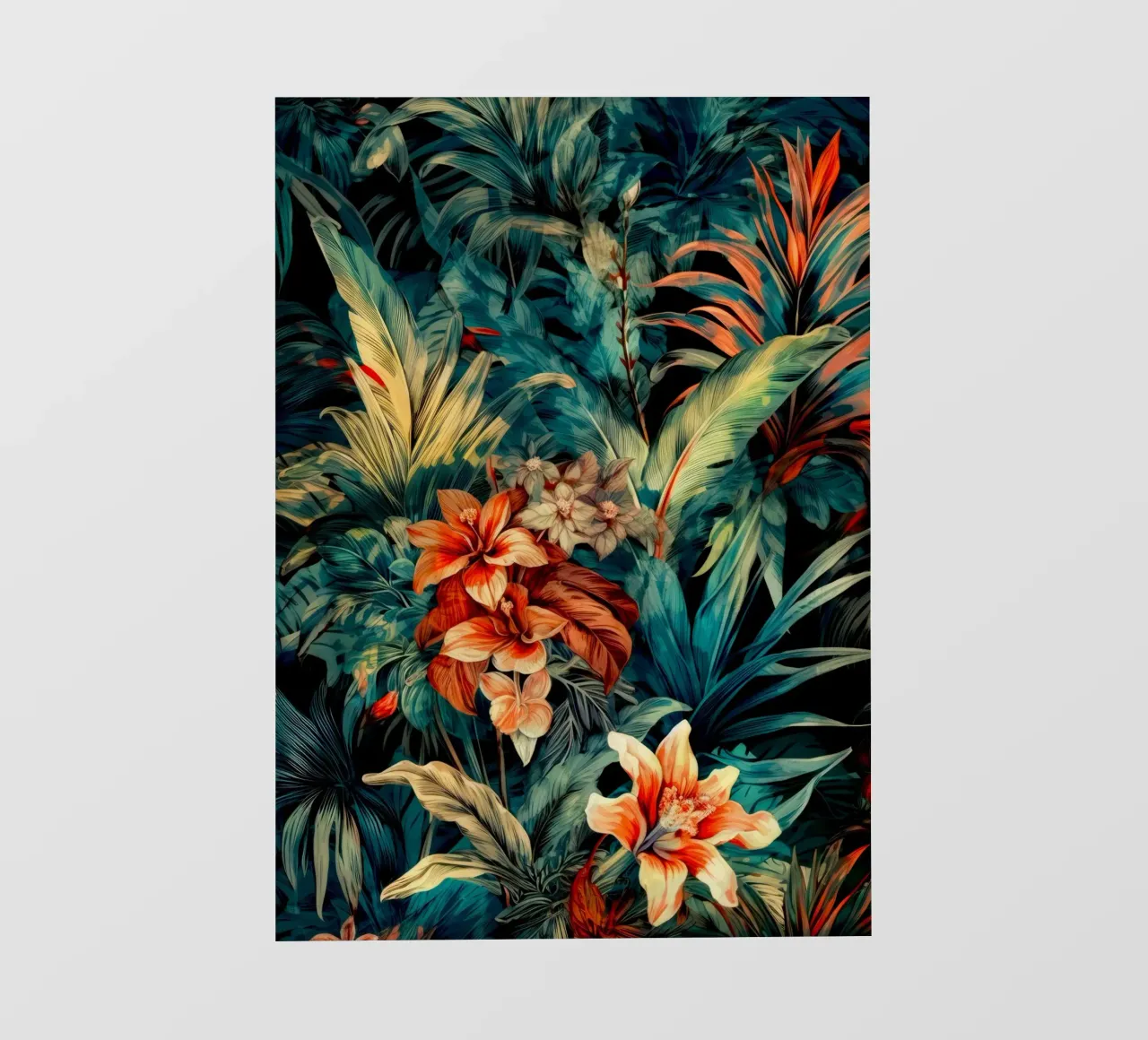 Foglie di natura tropicale telo in pvc da Justyna Jaszke JBJart