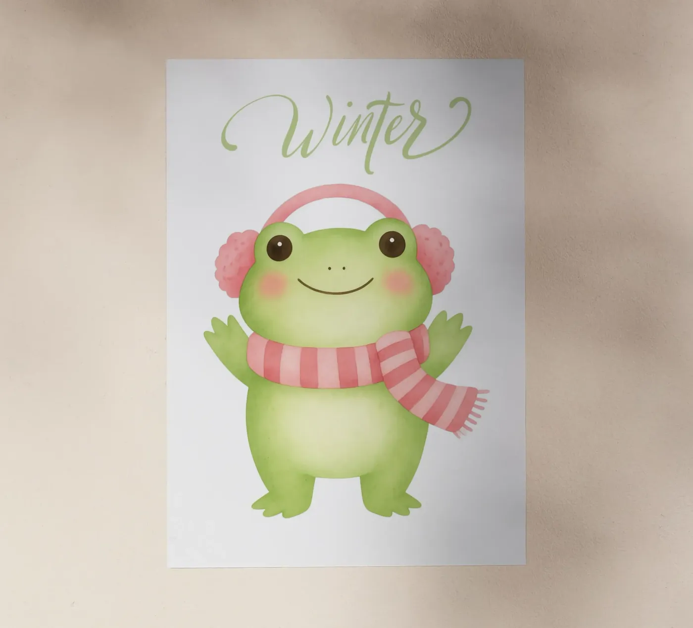 Winter frog pellicola backlit da Funkydays
