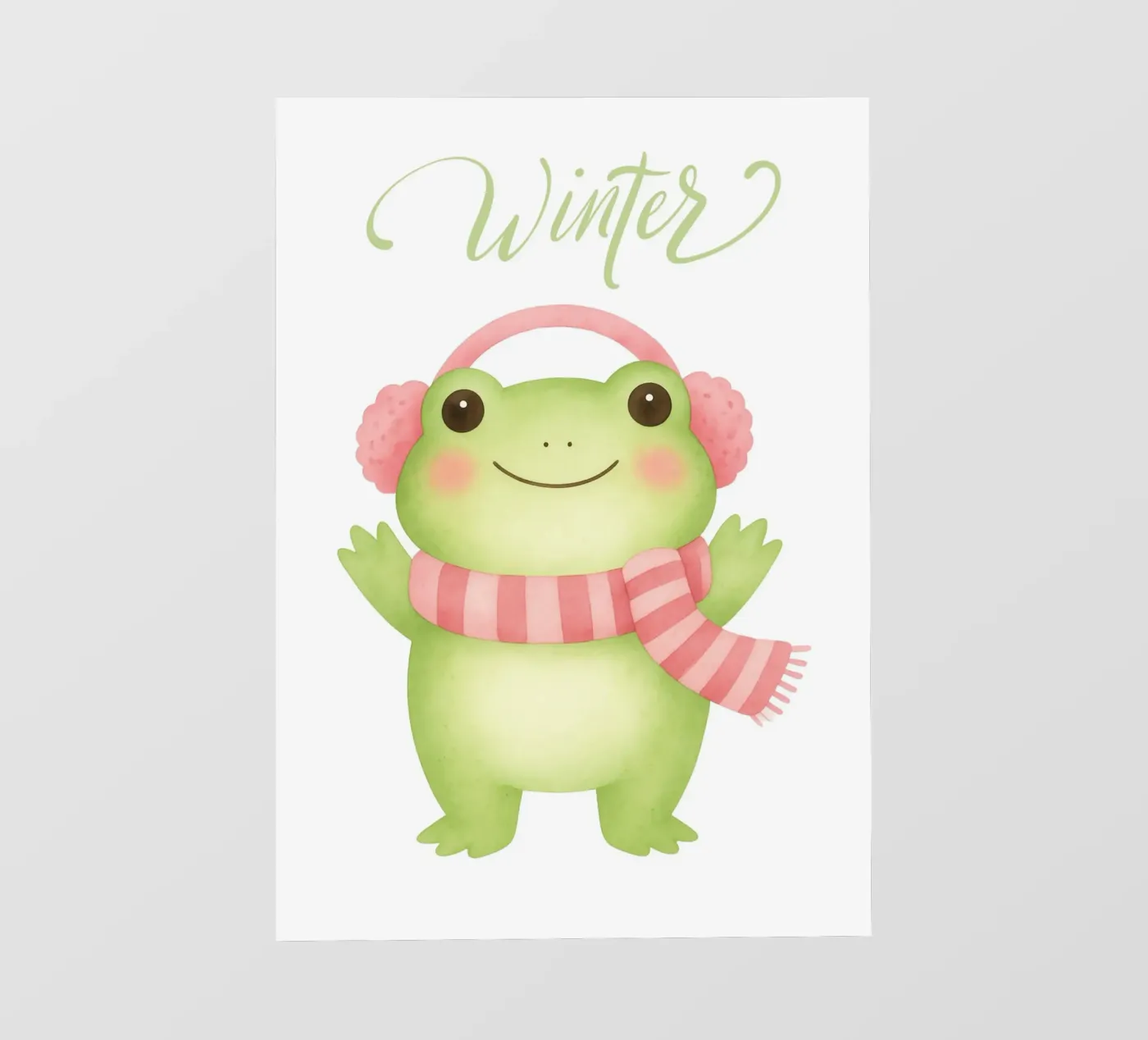 Winter frog pellicola backlit da Funkydays