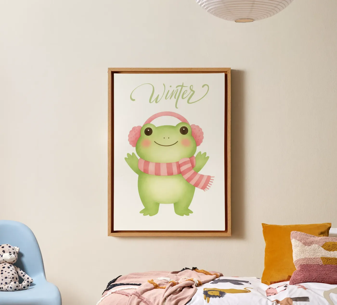 Winter frog tela da Funkydays
