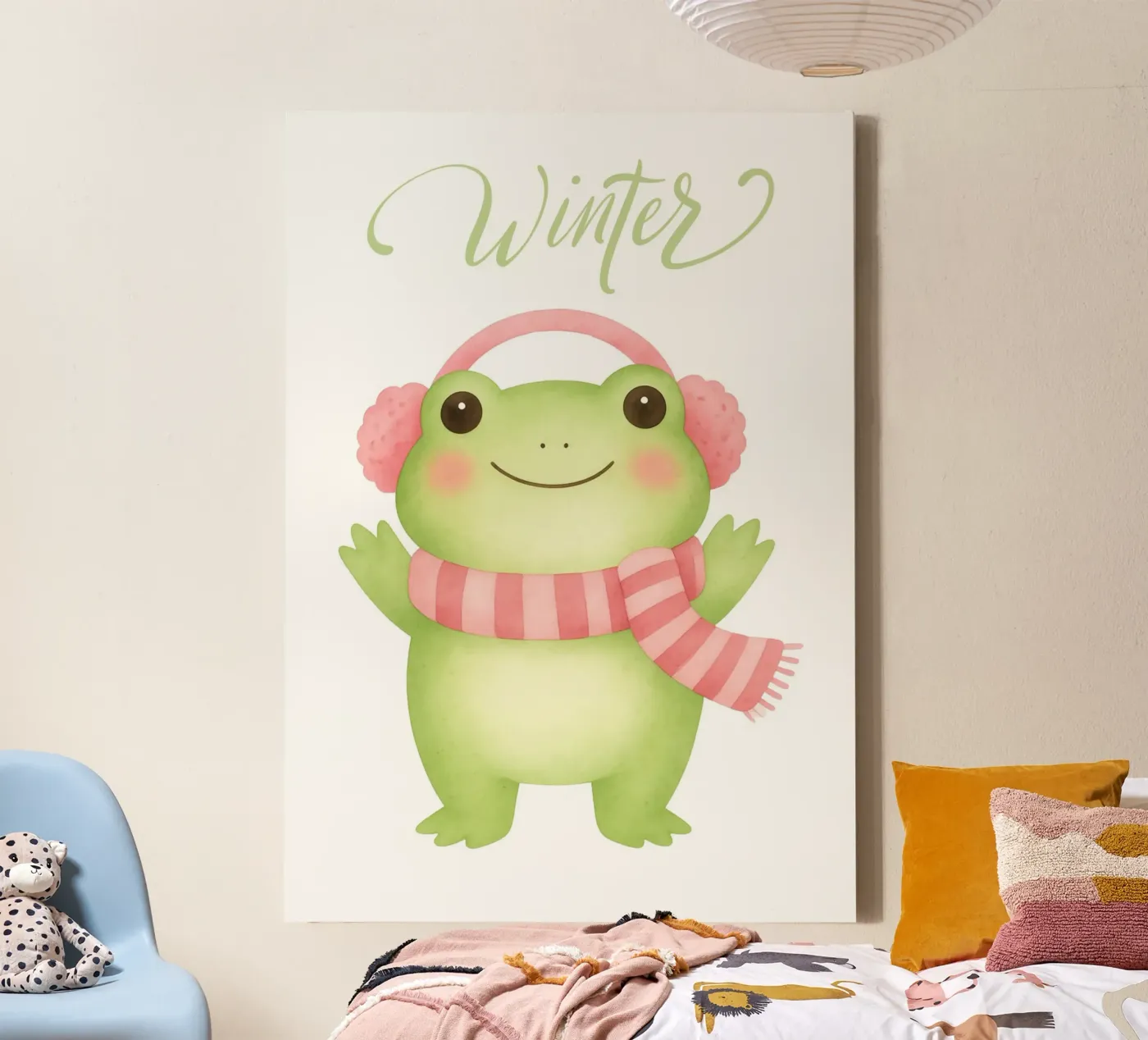 Winter frog tela da Funkydays