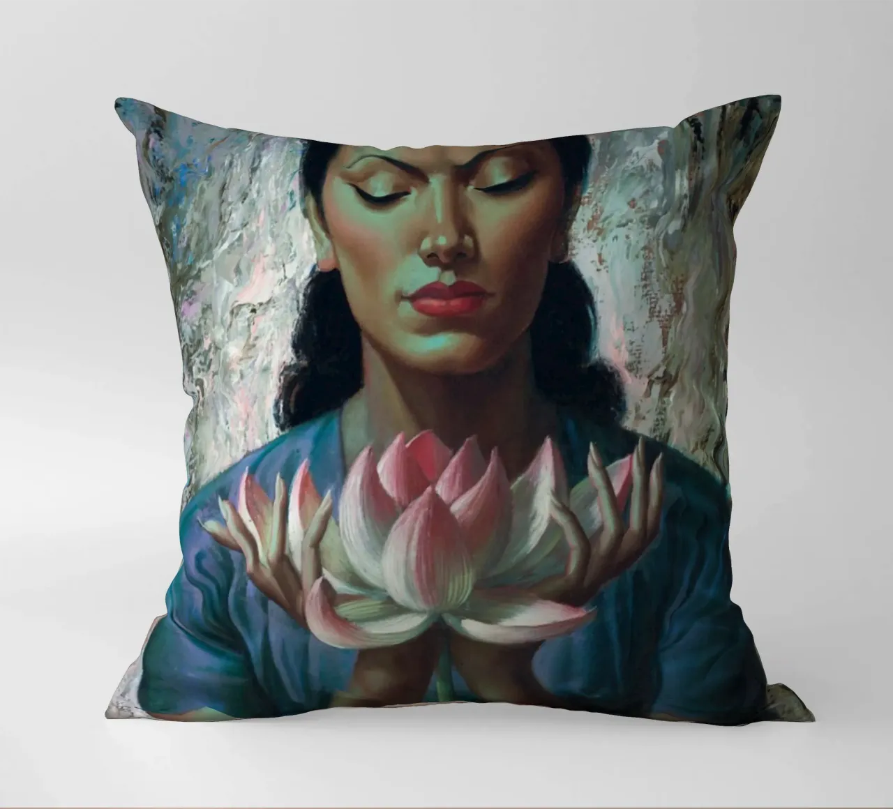 Water Lily (1955) - Tretchikoff Print cuscino da Honeymoon Hotel