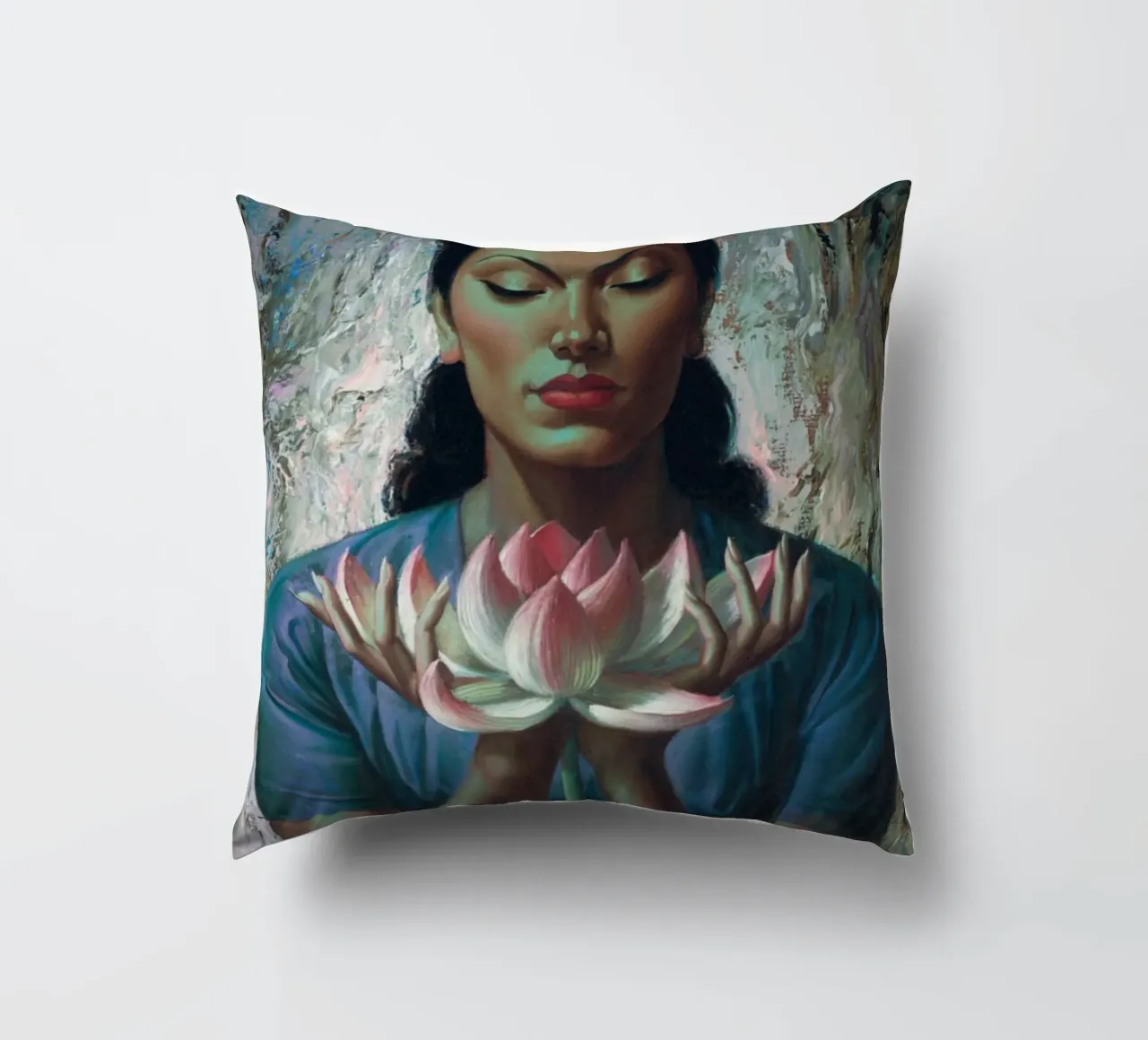Water Lily (1955) - Tretchikoff Print cuscino da Honeymoon Hotel