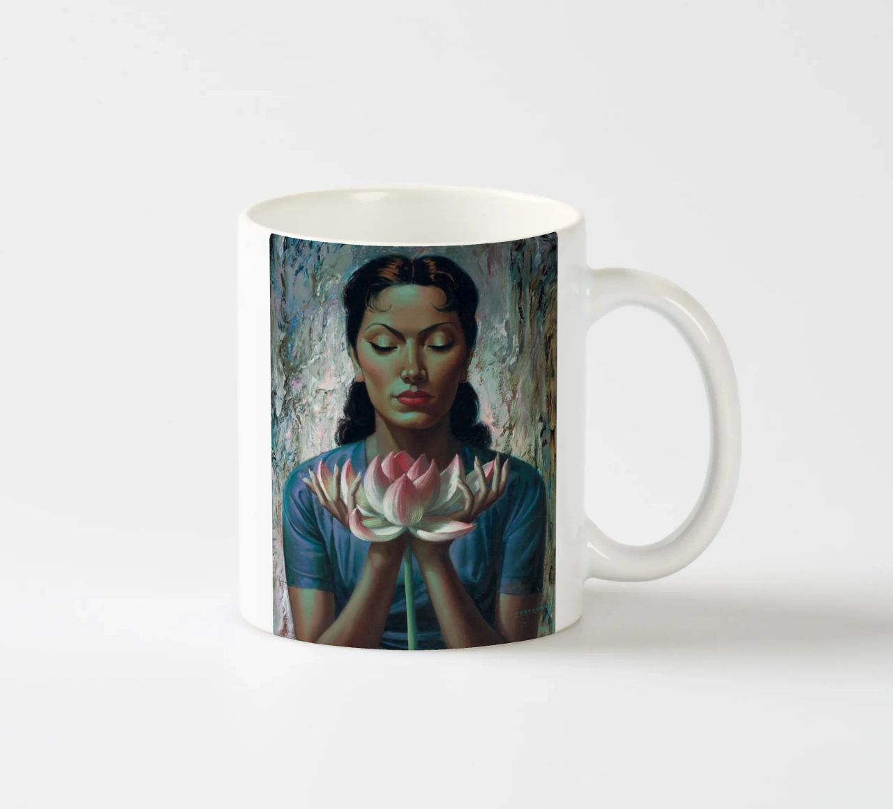 Water Lily (1955) - Tretchikoff Print tazza in ceramica da Honeymoon Hotel