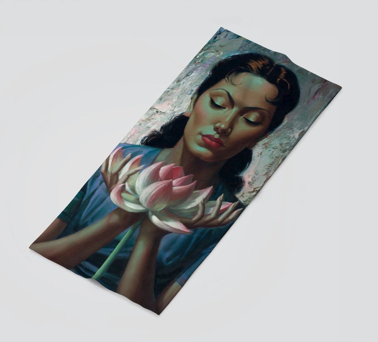Water Lily (1955) - Tretchikoff Print telo mare da Honeymoon Hotel