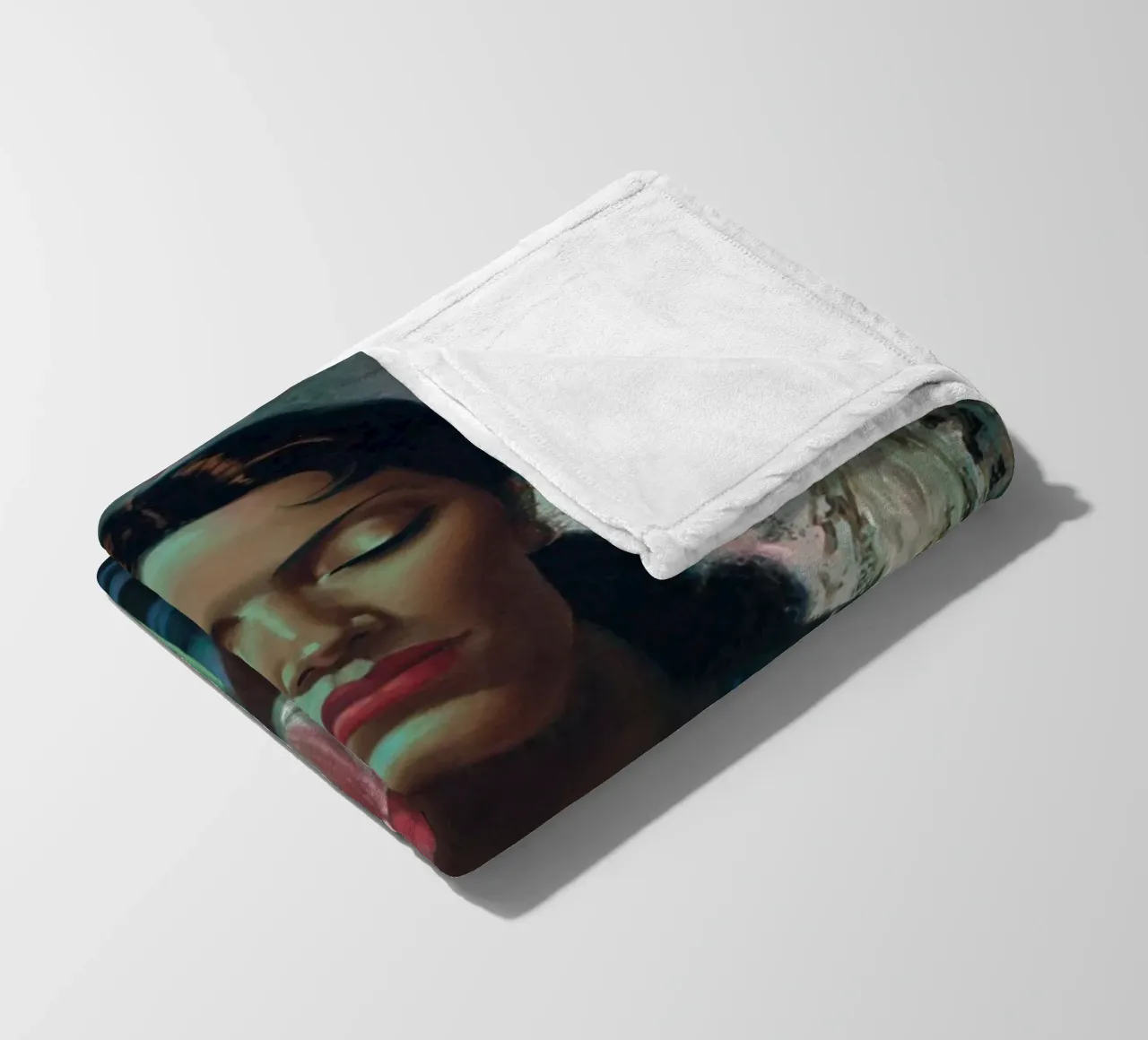 Water Lily (1955) - Tretchikoff Print coperta in pile da Honeymoon Hotel