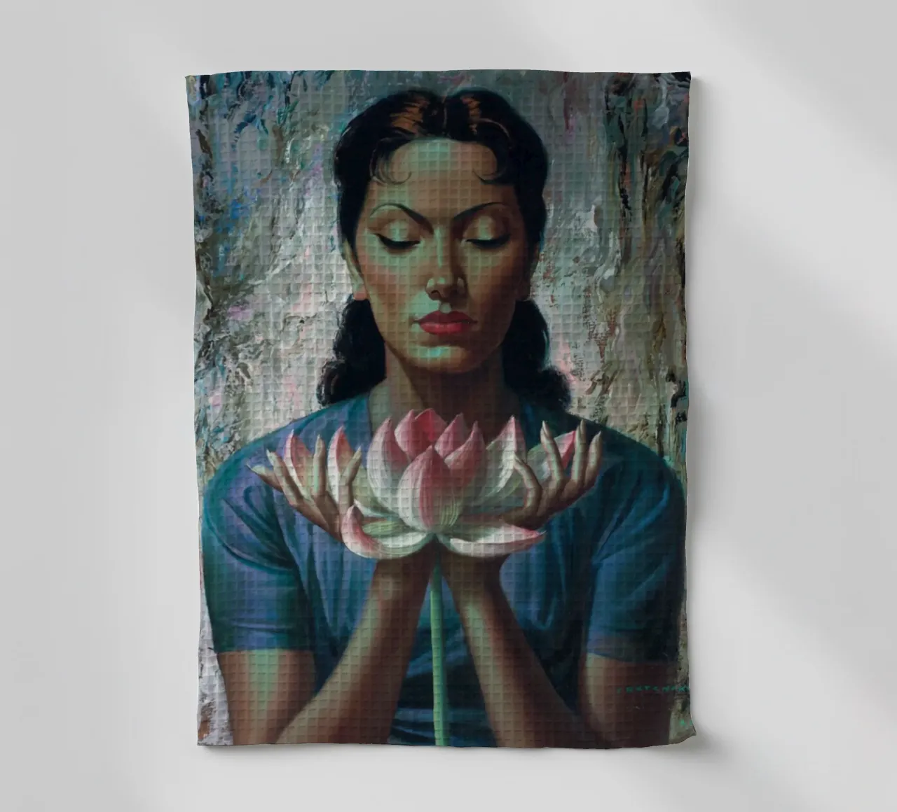 Water Lily (1955) - Tretchikoff Print canovaccio da cucina da Honeymoon Hotel