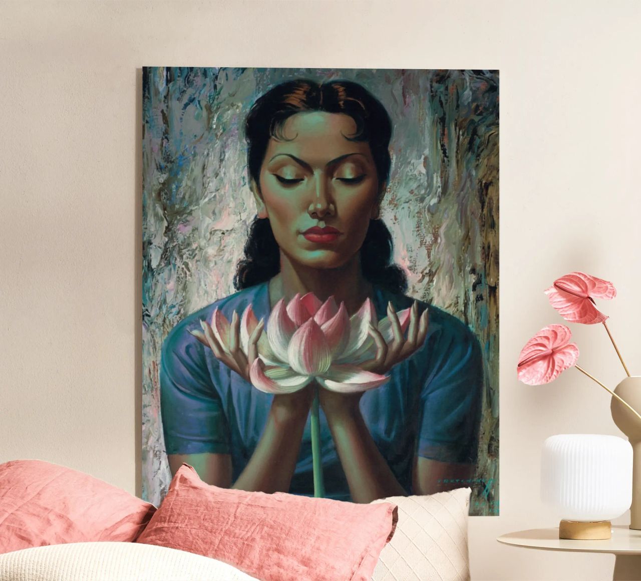 Water Lily (1955) - Tretchikoff Print plexiglass da Honeymoon Hotel