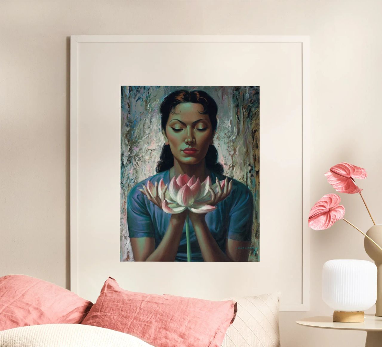 Water Lily (1955) - Tretchikoff Print poster da Honeymoon Hotel