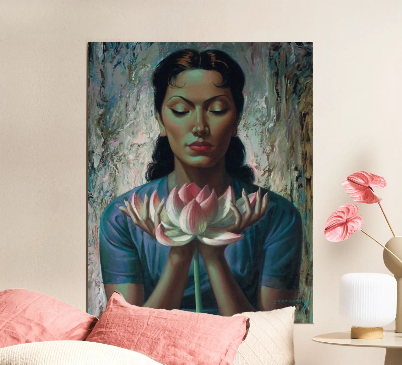 Water Lily (1955) - Tretchikoff Print poster da Honeymoon Hotel