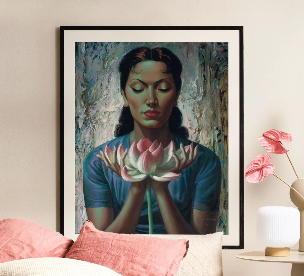 Water Lily (1955) - Tretchikoff Print poster da Honeymoon Hotel