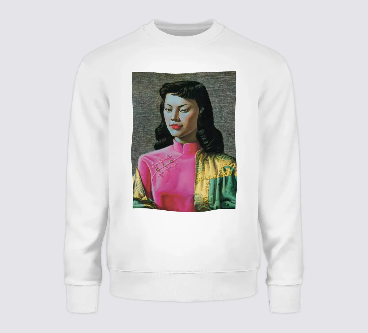 Miss Wong, by Vladimir Tretchikoff, 1950s. sweatshirt by Honeymoon Hotel