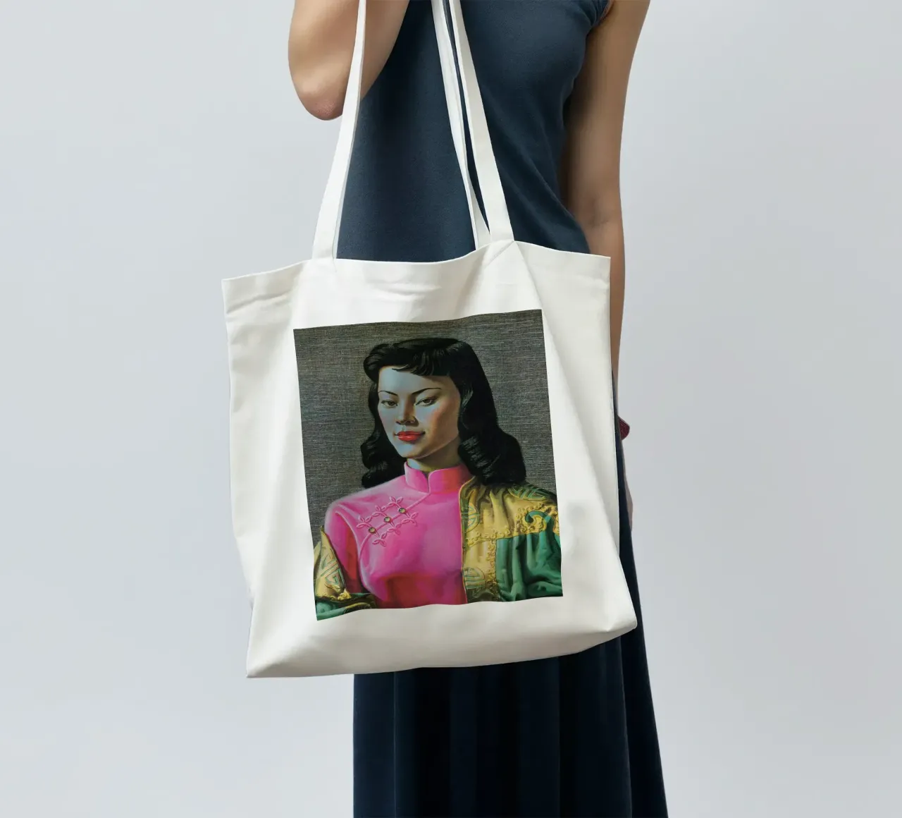 Miss Wong, by Vladimir Tretchikoff, 1950s. borsa in juta da Honeymoon Hotel