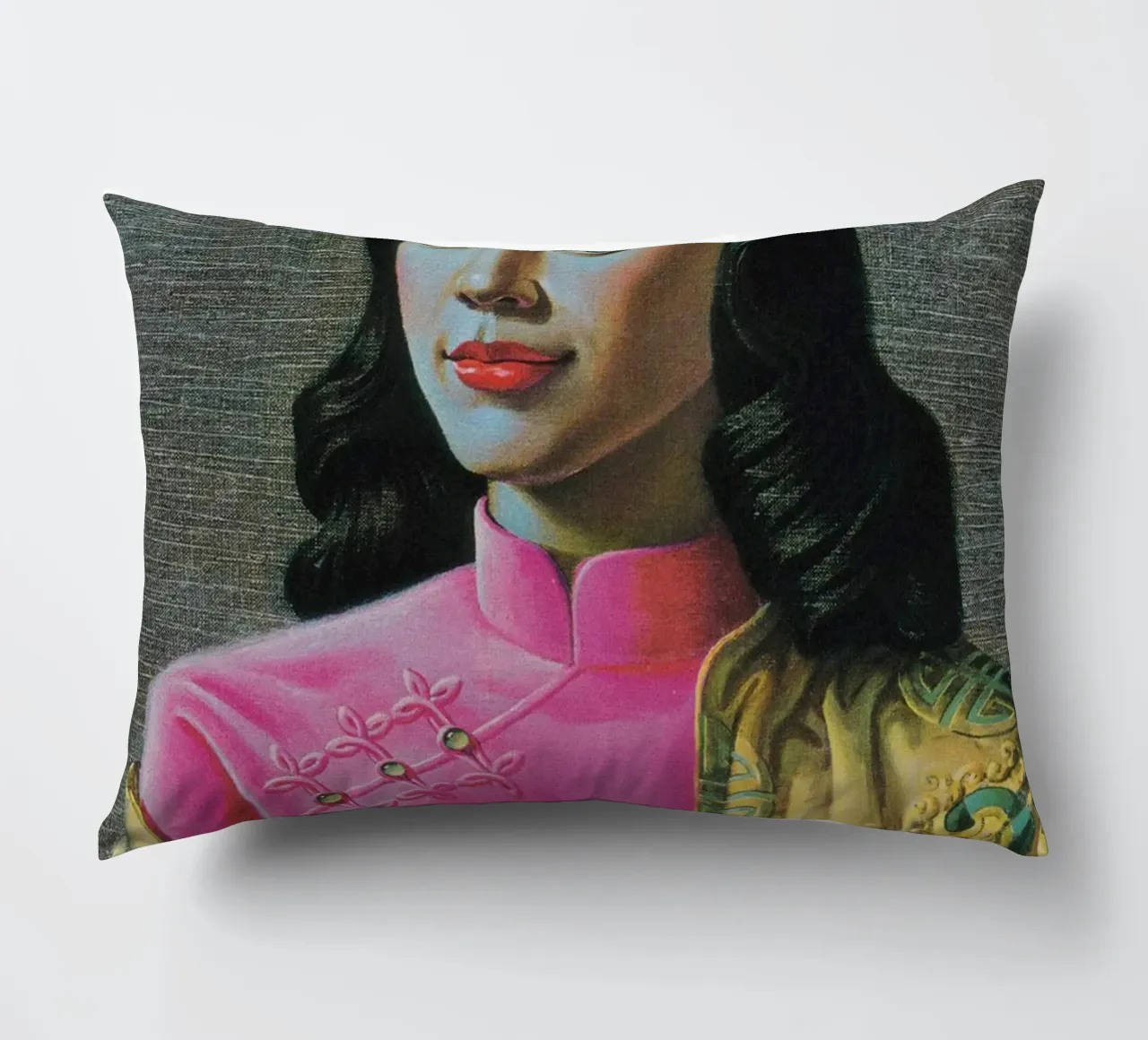 Miss Wong, by Vladimir Tretchikoff, 1950s. cuscino da Honeymoon Hotel