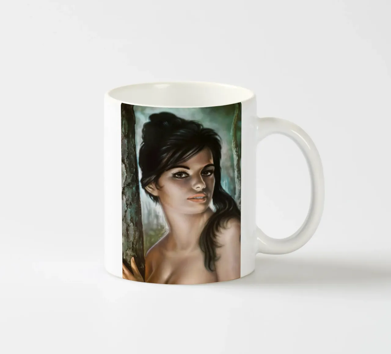 J. H. LYNCH - TINA - ORIGINAL RETRO 1960S FRAMED PICTURE tazza in ceramica da Honeymoon Hotel