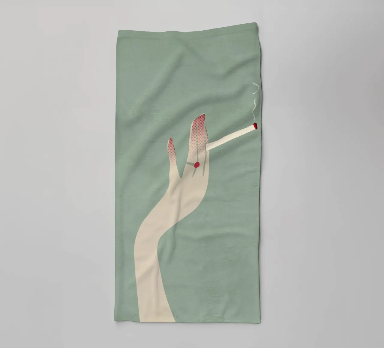 Vintage Smoking Painting asciugamano da bagno da Honeymoon Hotel