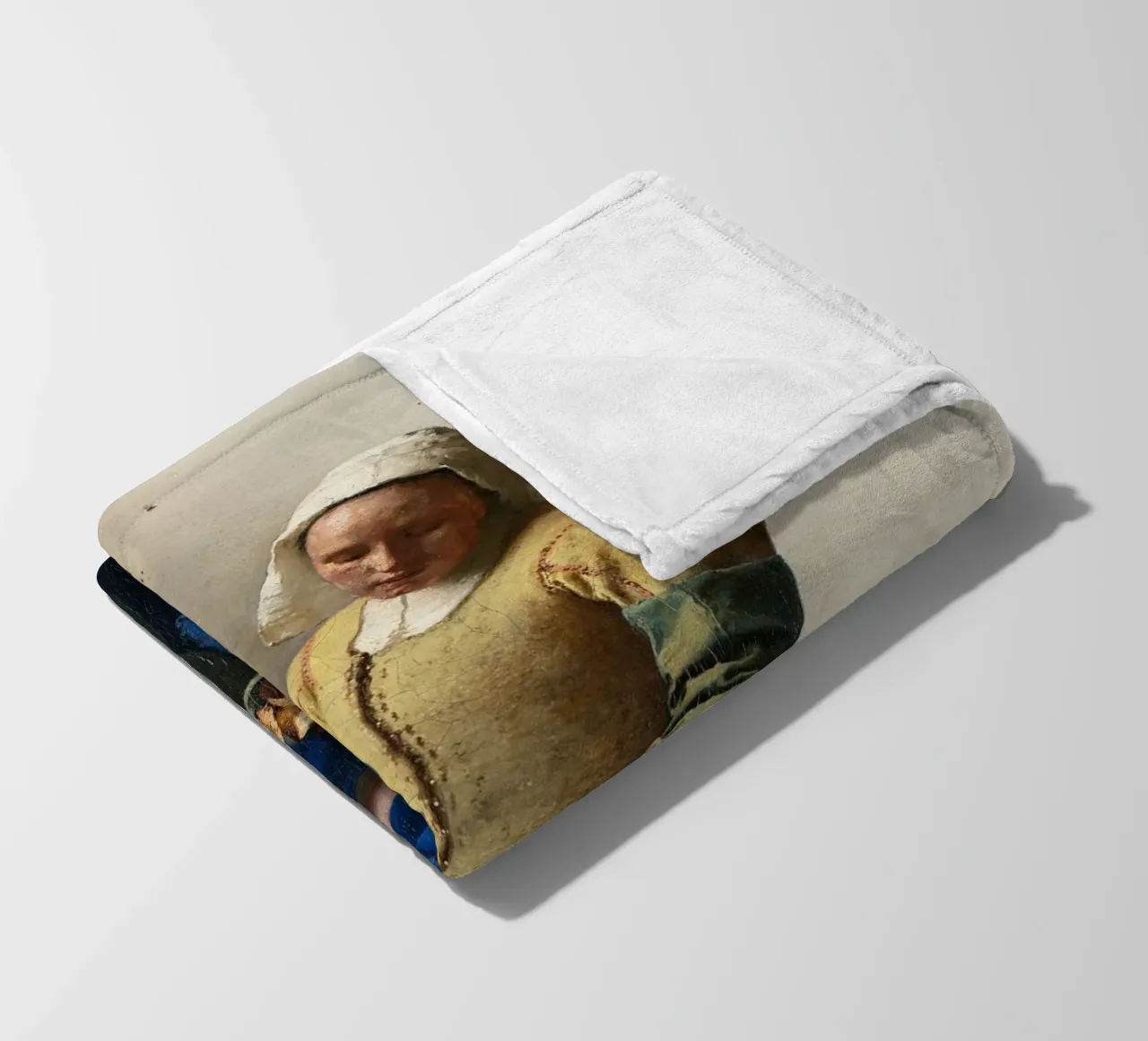Johannes Vermeer - La lattaia (1658) coperta in pile da William Store