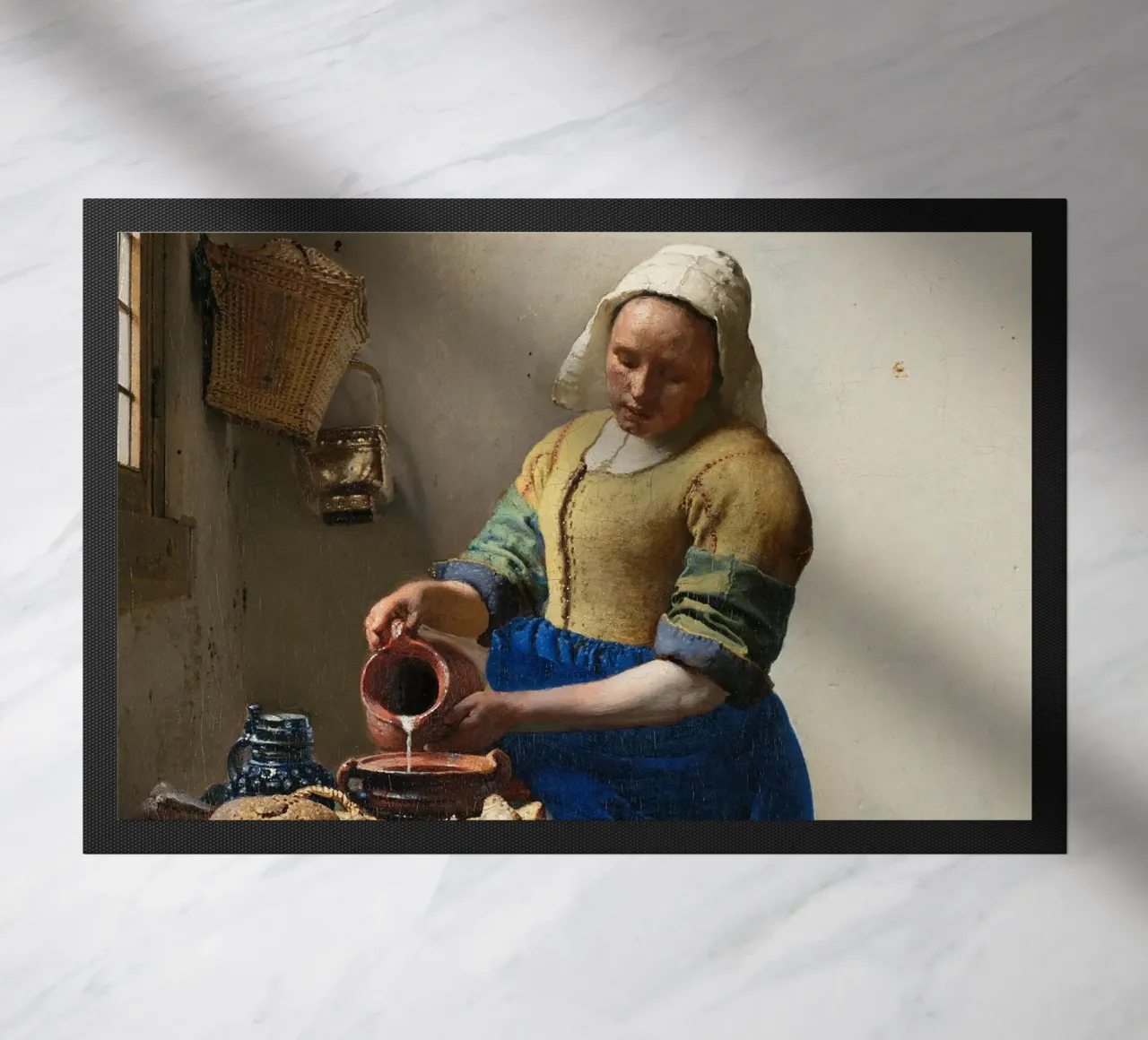 Johannes Vermeer - La lattaia (1658) zerbino da William Store