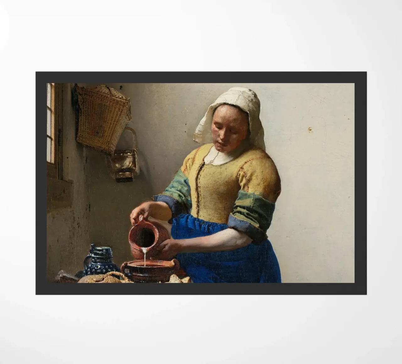 Johannes Vermeer - La lattaia (1658) zerbino da William Store