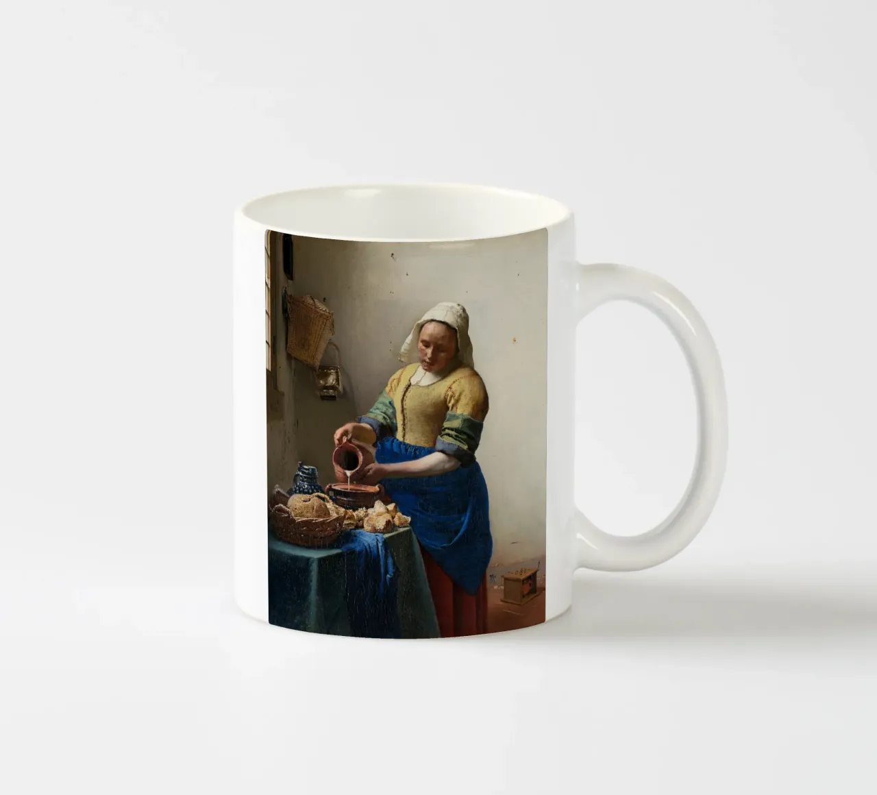 Johannes Vermeer - La lattaia (1658) tazza in ceramica da William Store