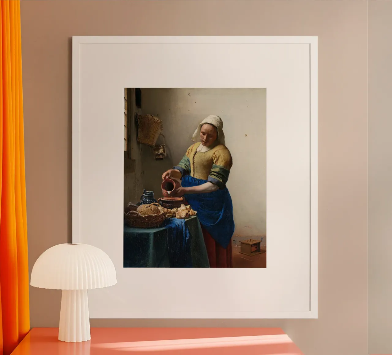 Johannes Vermeer - La lattaia (1658) carta hahnemühle da William Store