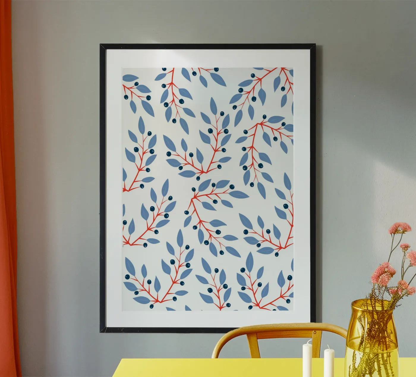 Winter Plants poster da Happypatterns
