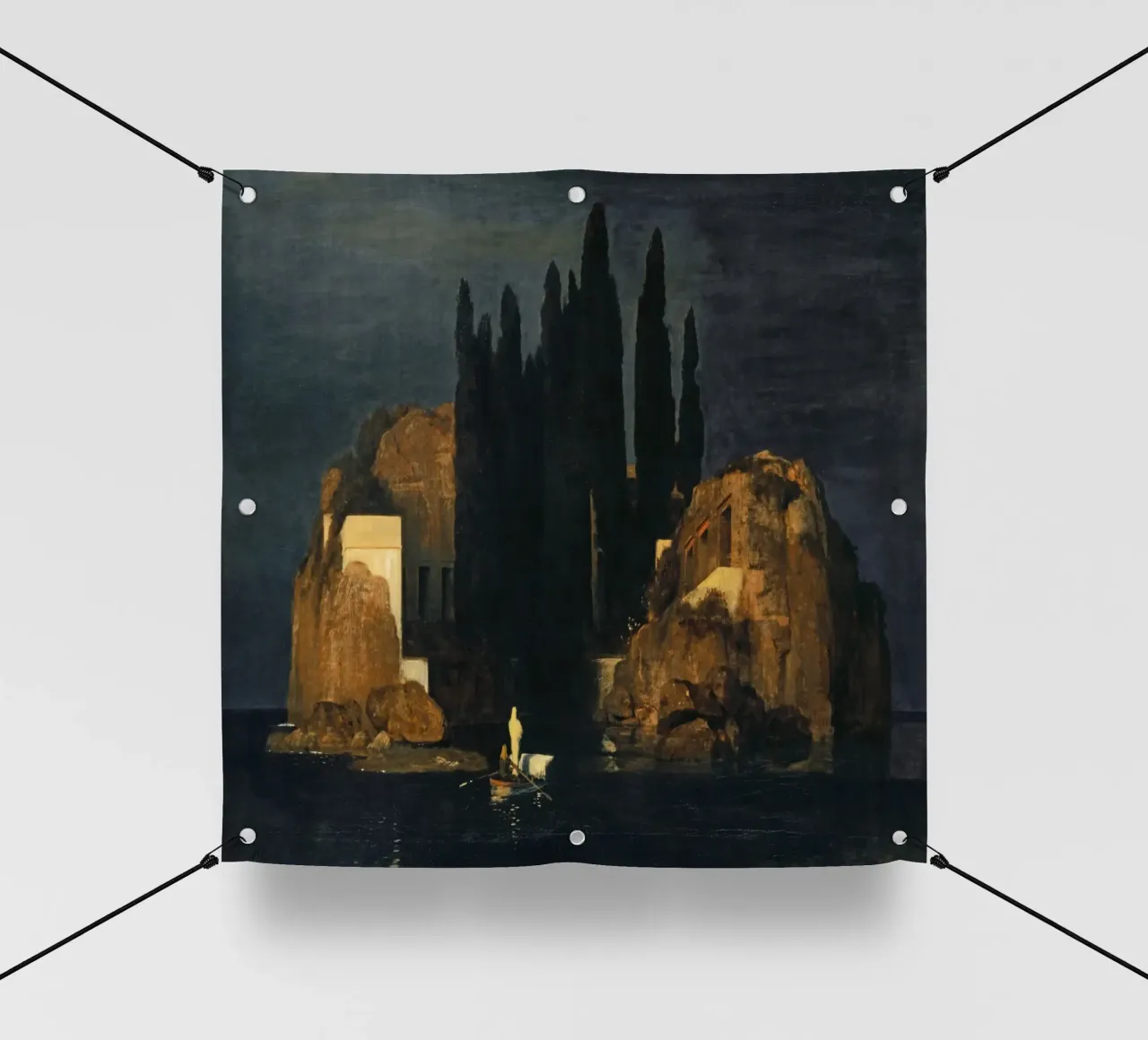 Arnold Böcklin - L'isola dei morti (1880) telo in pvc da William Store